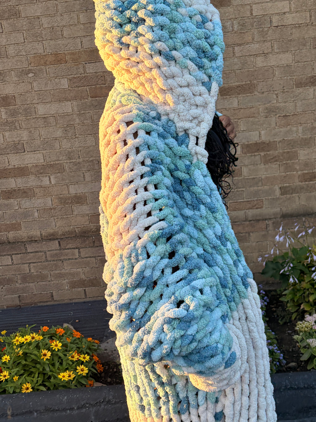 Oversized Long chunky cardigan