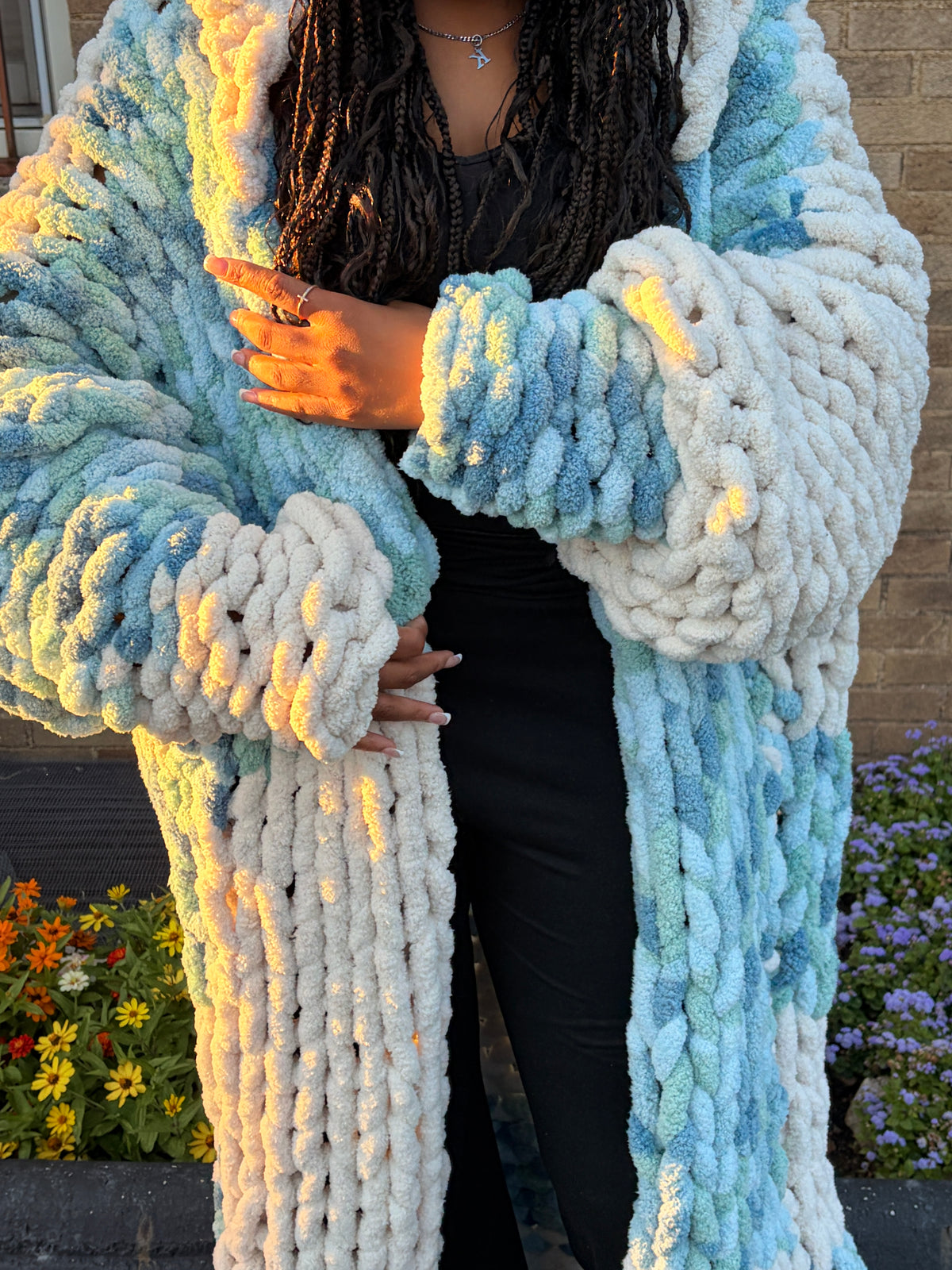 Oversized Long chunky cardigan